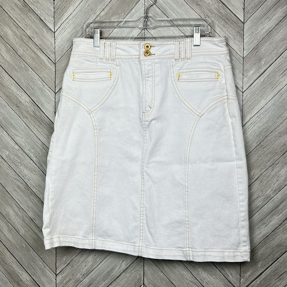 KitKit White Jean Midi Skirt 12